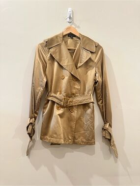 Women's Audrey Talbott Champagne Gold Light Weight Coat with Belt